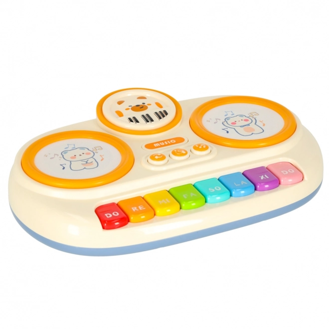 Interactieve kinderkeyboard educatief beige