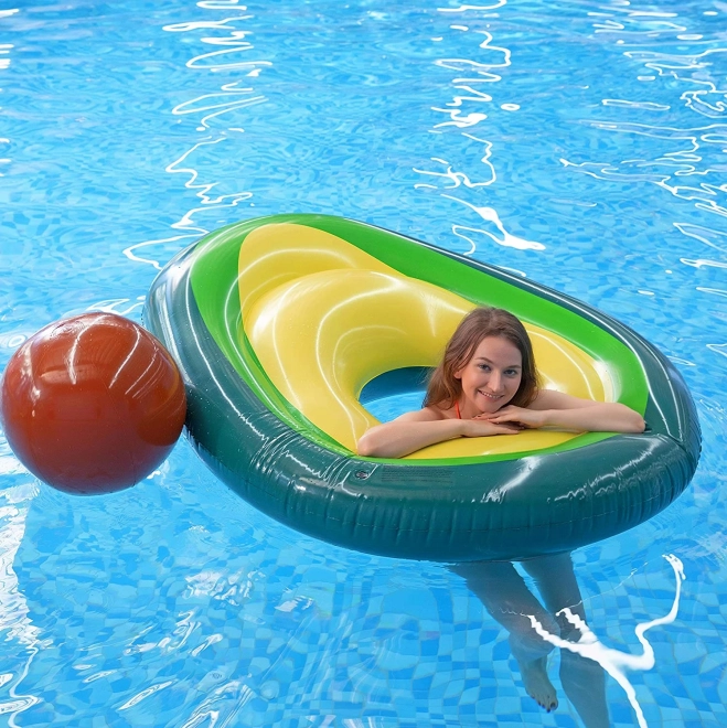 Opblaasbare matras Avocado met bal 150 cm XL