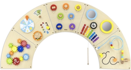 Viga Montessori wandmanipulatiebord – sensorische boog