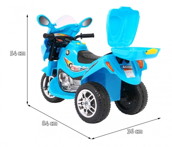 Trike BJX-088 elektrische motorfiets + geluiden + lichten – Blauw