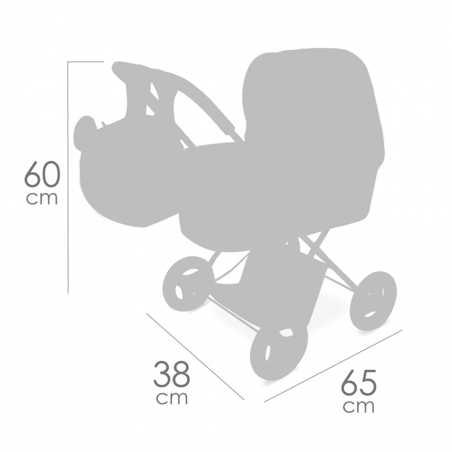 DeCuevas 85079 Vouwbare poppenwagen met rugzak KOALA 2024 - 60 cm