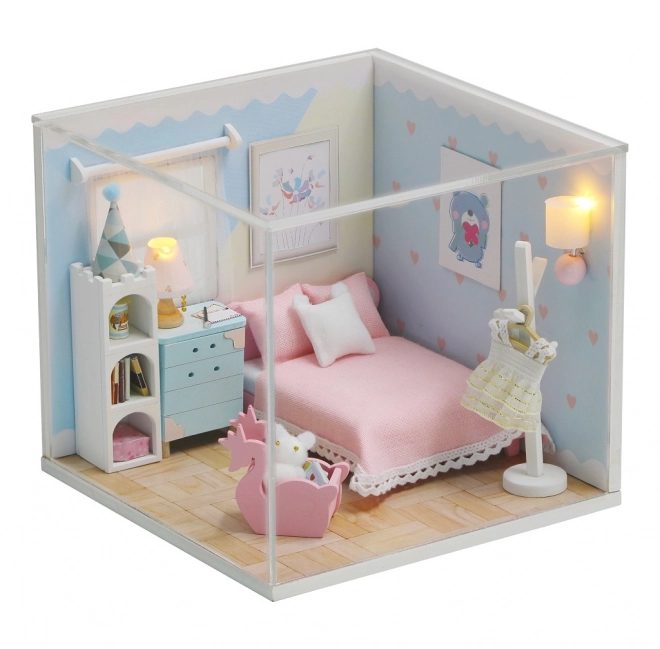 Negentien miniatuurhuisjes gezellige badkamer/Kattenhuis Miauw
