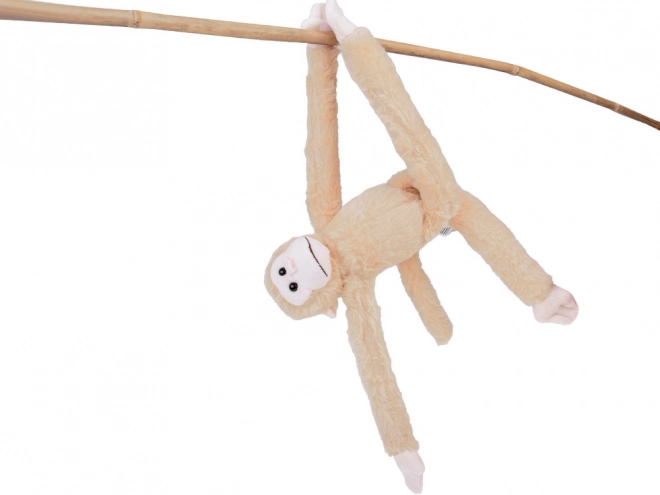Hangende aap mascotte in beige kleur
