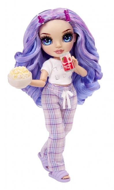 Rainbow High Junior Modepop in pyjama - Violet Willow