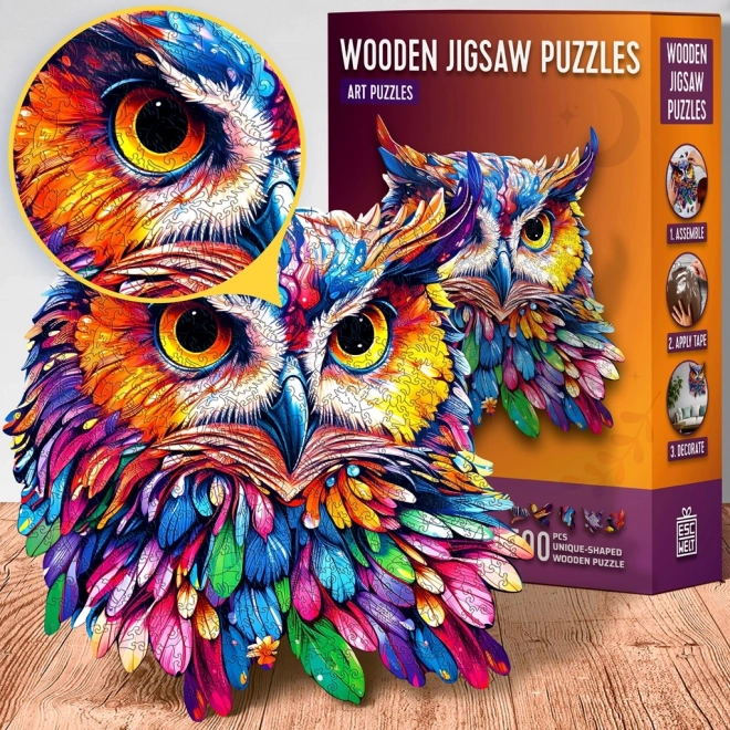 EscapeWelt houten puzzel Uil 200 stukjes