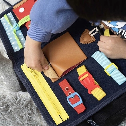 Sensorische manipulatieplaat - educatieve etui