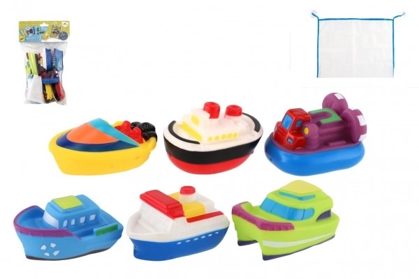 Rubberen badbootjes met net in zak 18x27x6cm 12m+