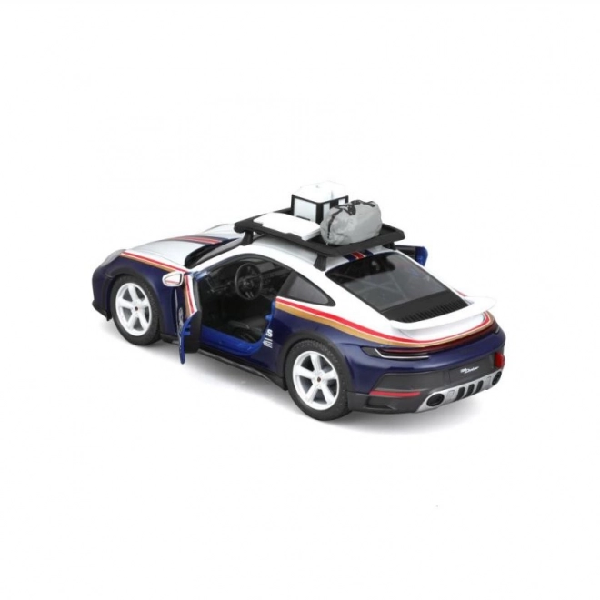 Bburago 1:24 Racen - Porsche 911 Dakar - Blauw 953 Roughroads