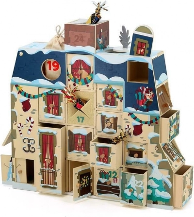 Vilac houten adventskalender huisje