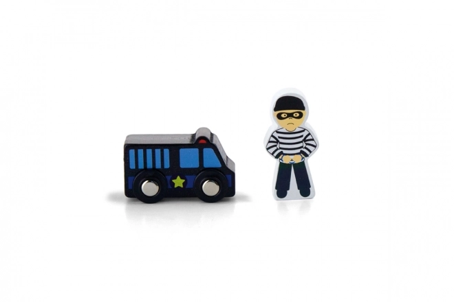 Houten politiefiguren
