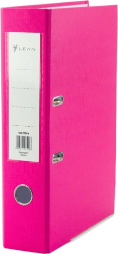 Roze ordner A4 met hefboommechanisme, 80 mm