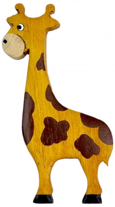 Grote houten magneet Giraf