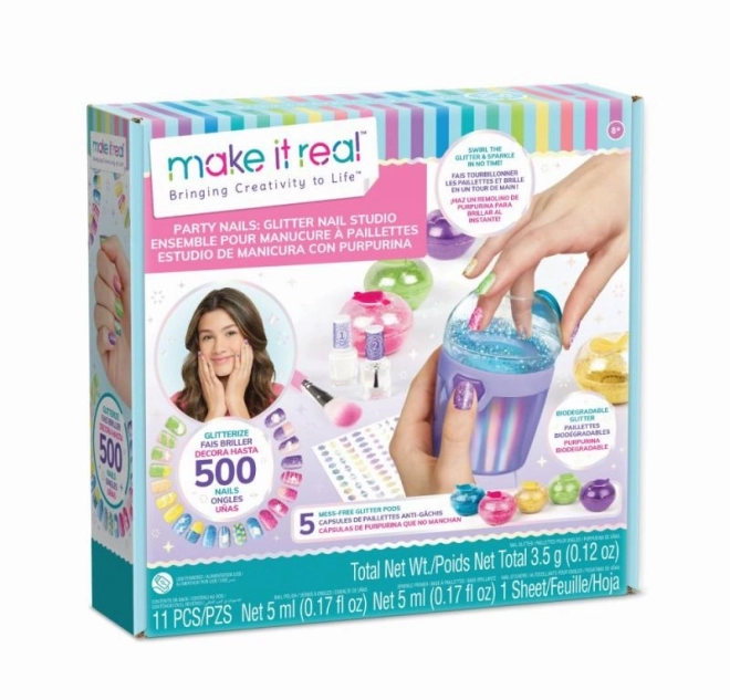 Glitterende nagelset Make It Real