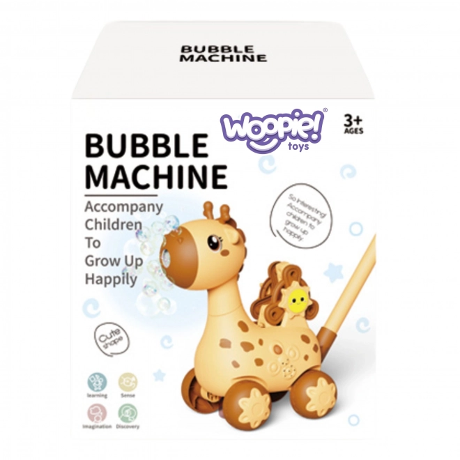 Bewegende giraffe 2-in-1 met bellenblaas voor kinderen