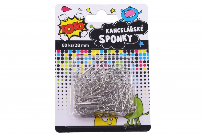 Bureaubladclip 60 stuks, 28 mm