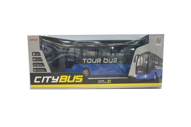 RC bus met afstandsbediening blauw
