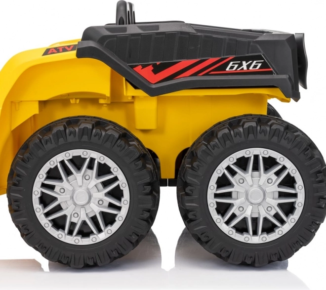 Gele sportieve kinderquad TX ATV