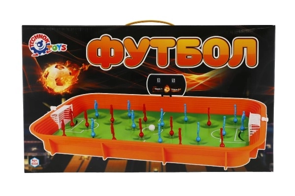 Voetbal/Voetbalbordspel plastic in doos 53x31x9cm