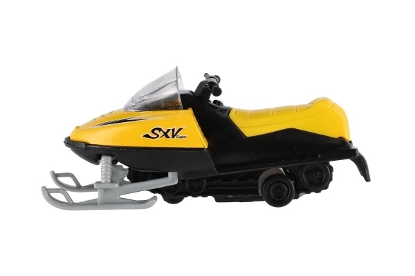 Speelgoed sneeuwscooter metaal/plastic 13 cm, opwindbaar, 6 kleuren