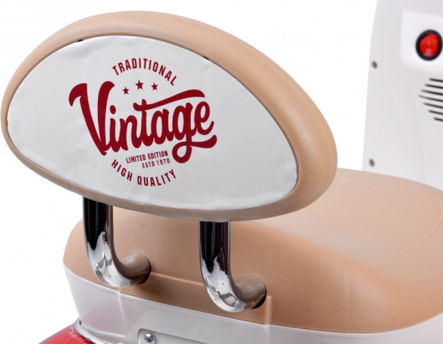 Klassieke elektrische kinderscooter oranje