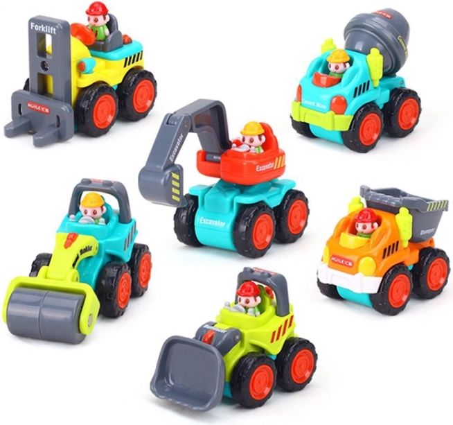 Bouwvoertuigen voor kinderen: Bulldozer, Kraan, Kipper