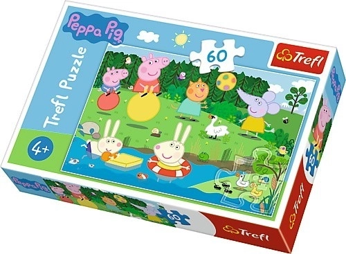 Puzzel Peppa Pig/Pep Paj-vakantieplezier 33x22cm 60 stukken in doos 21x14x4cm