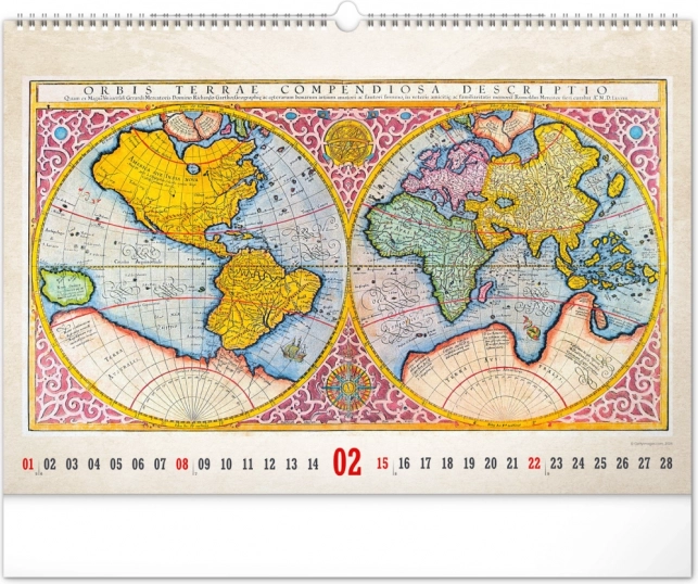 Wandkalender Oude Kaarten 2026