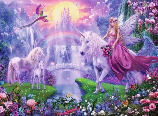 RAVENSBURGER Lichtgevend puzzel Magische nacht van eenhoorns XXL 200 stukken