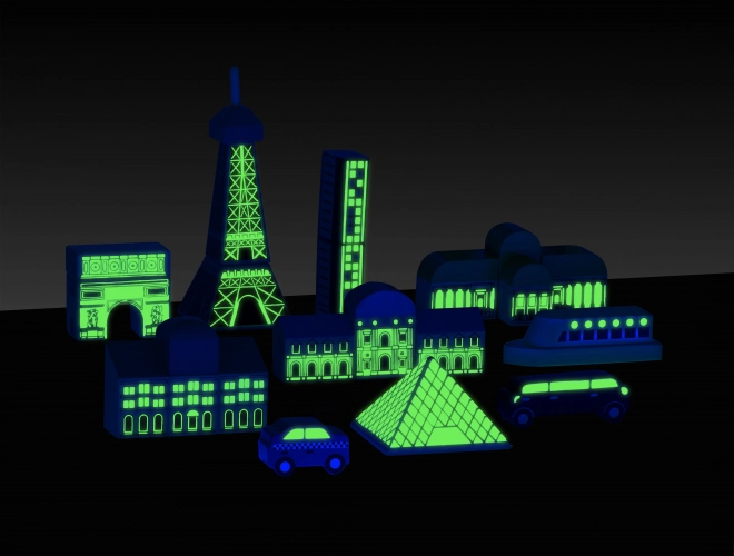 Lichtgevende blokken Paris voor kinderen