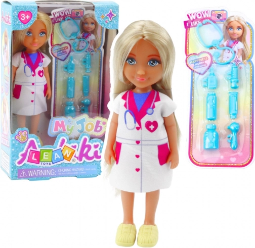 Mini dokterspop met medische accessoires