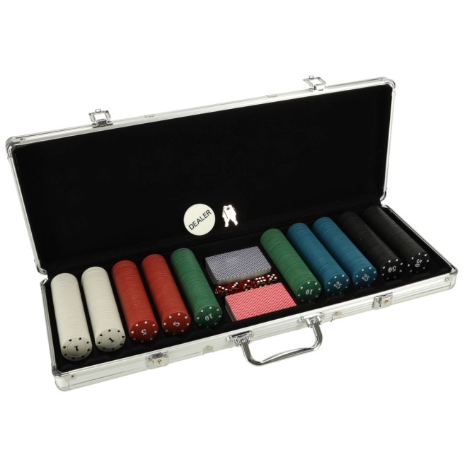 Complete pokerset met koffer