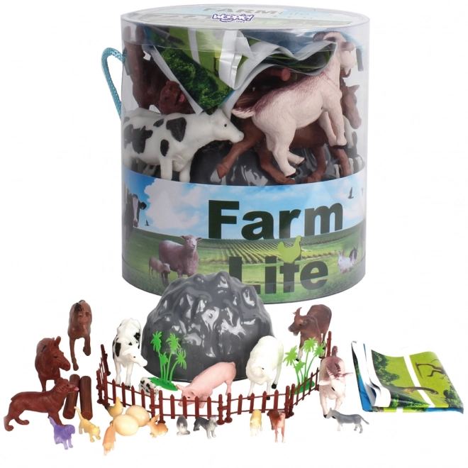 Woopie set figuren boerderijdieren 34 stuks
