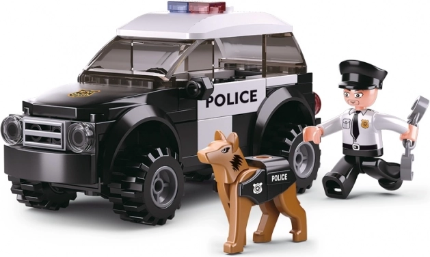 Sluban politiepatrouille met hond
