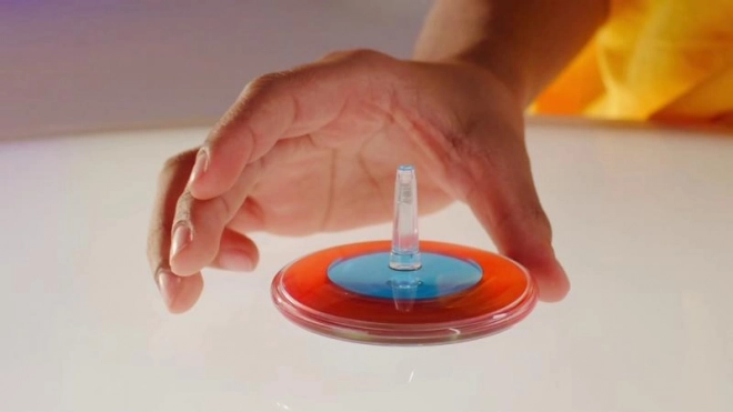 Magische spinner met lavalamp effect
