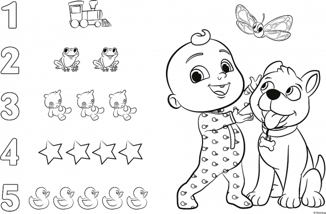 Puzzel Obr Tiny 15 stukjes - Cocomelon Vrolijke dag met vrienden