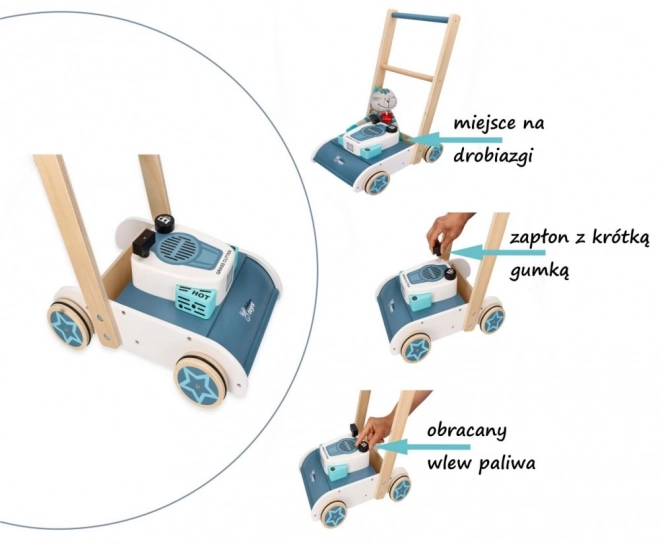 Houten maaier met geluid Adam Toys