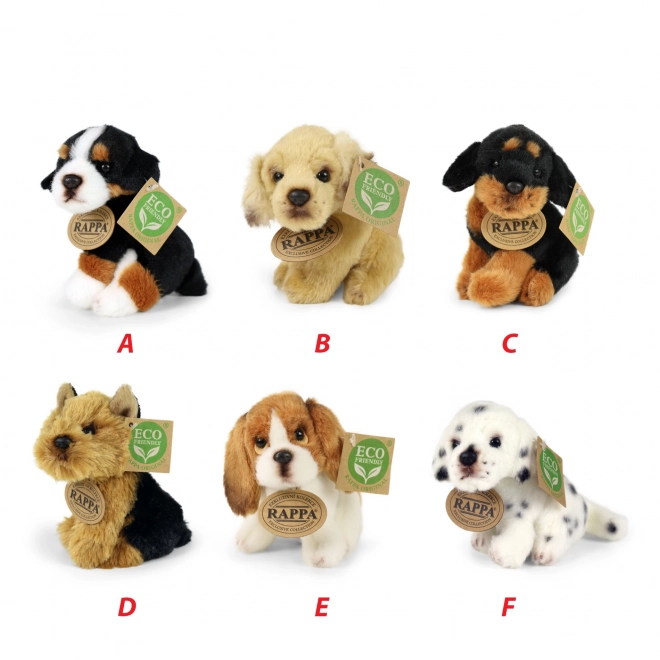 Pluchen hond met ecologische vulling 11 cm