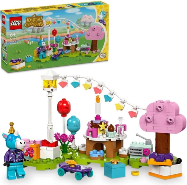 Lego Animal Crossing paard Julian en verjaardagsfeest