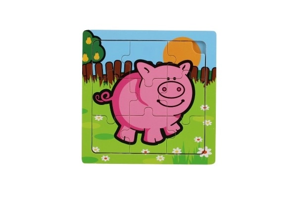 Mini puzzel Mijn eerste dieren - 9 stukjes