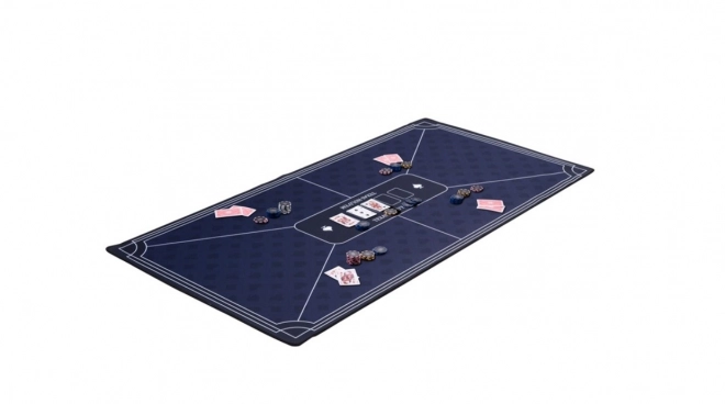 Pokeronderlegger blauw 118 x 59 cm