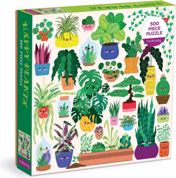 Puzzel Gelukkige planten 500 stukjes
