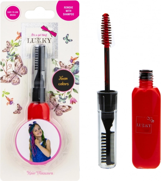 Lukky gekleurde haarmascara - rood