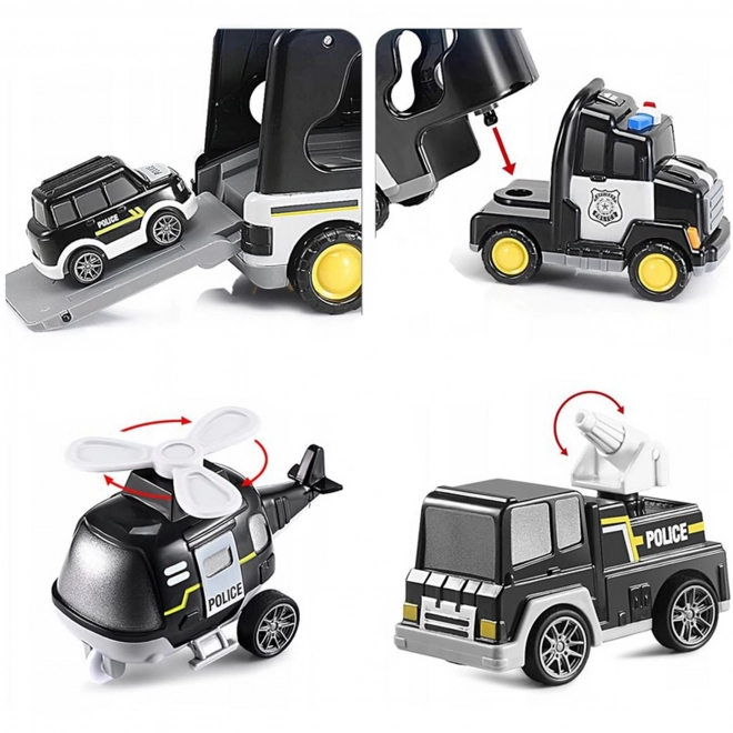 Woopie politietakelwagen met set van 5 voertuigen