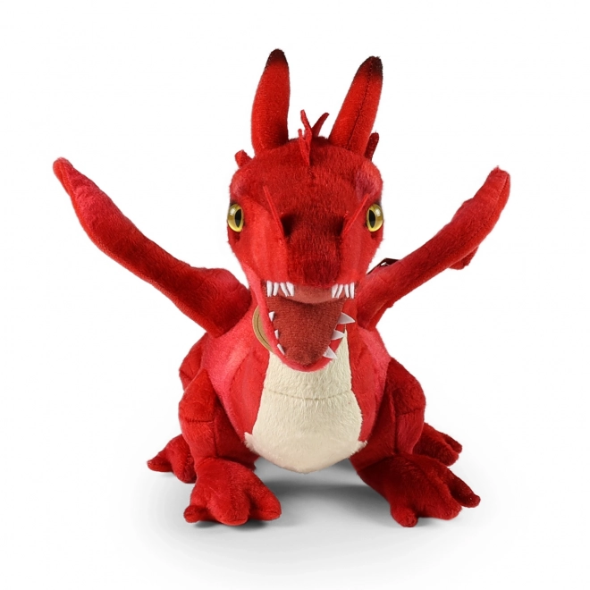 Pluche draak rood ECO-FRIENDLY 40 cm