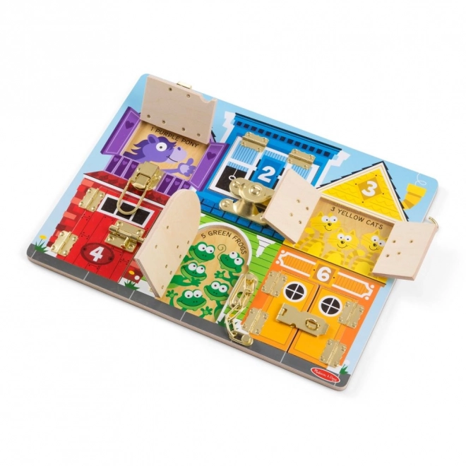 Sloten en beveiligingsbord Melissa en Doug
