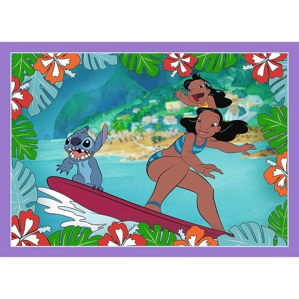 Puzzel Lilo & Stitch 4v1 Gekke dag Trefl