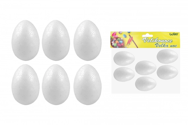 Decoratieve polystyreen eieren 6 cm