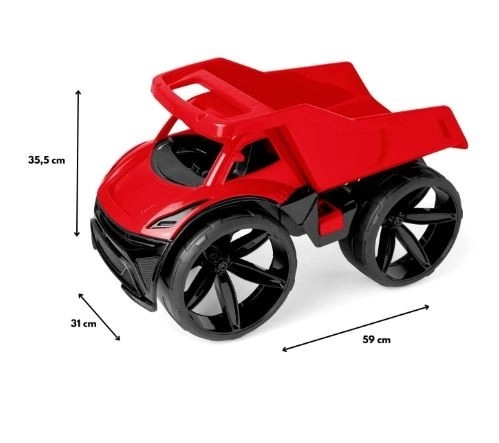 Maximus rode kiepwagen