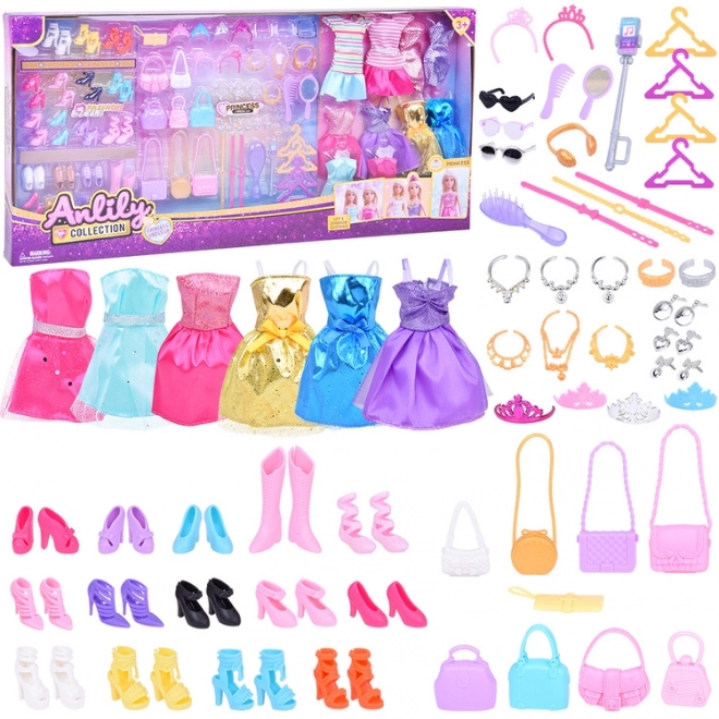Anlily collectie jurken, schoenen en accessoires voor poppen