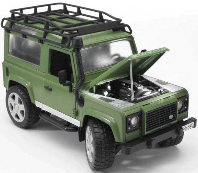 Bruder LAND ROVER met paardenaanhanger